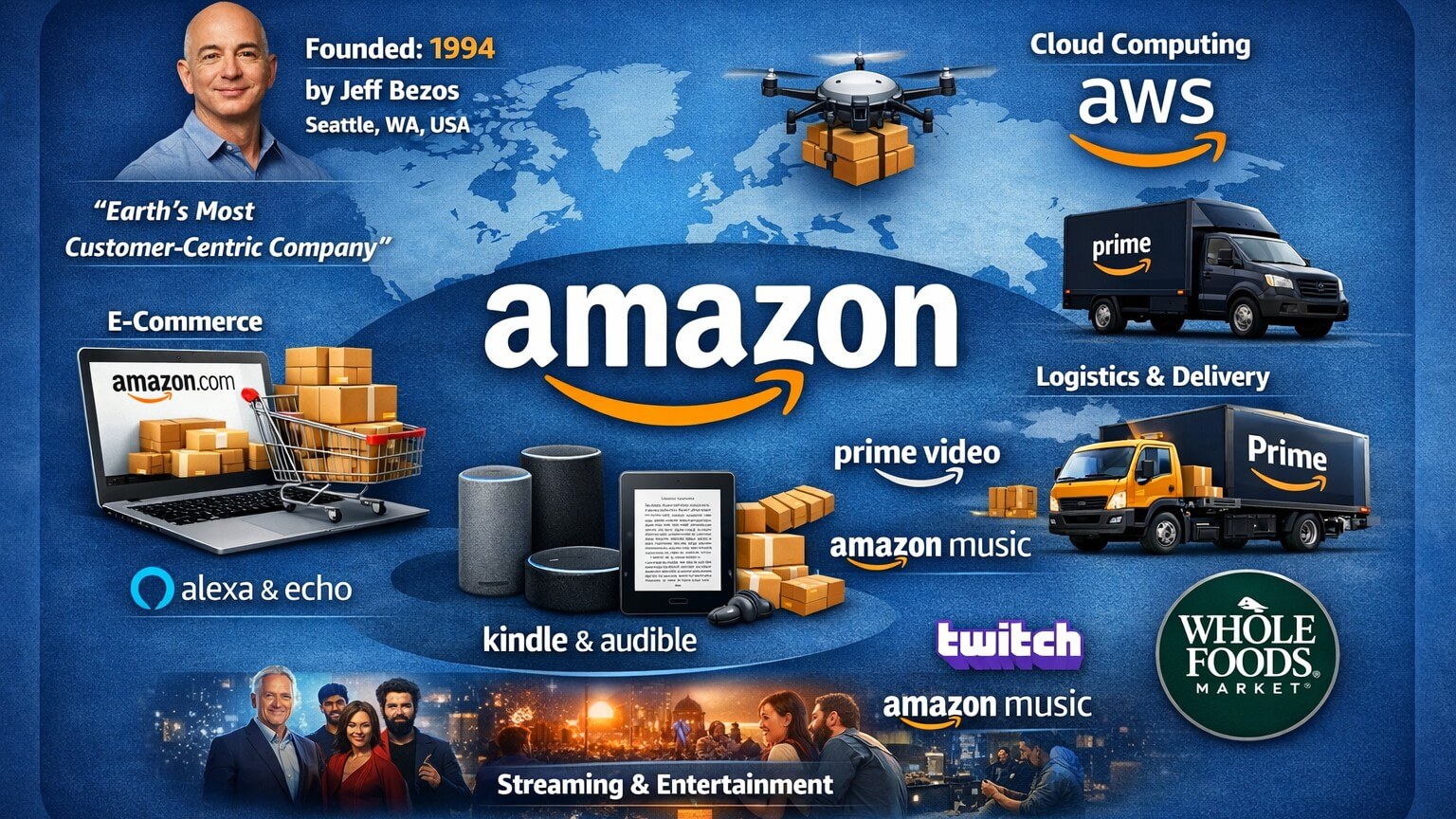 Ceff Bezosun ideyası qlobal texnologiya imperiyasına çevrildi